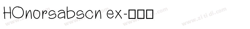 HOnorsabscn ex字体转换
